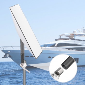 Antenna Mount Kit for Starlink Satellite Dish V2 Standard Actuated Antennas - Pipe Adapter + Antennae Mount - Installation Range 0.87" - 1" for Pole Marine RV SUV Automotive