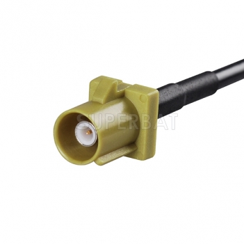 GPS glonass Antenna cable/GSM antenna extension cable/SMA cable: FAKRA male straight to SMB Plug right angle with RG174