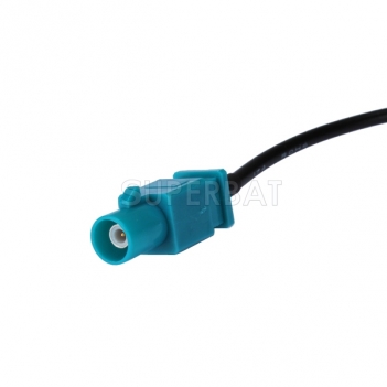 FAKRA male connector with FAKRA for RG174 cable,cable assembly ,patch cord ,pigtail