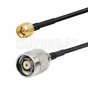 SMA Male to Polarity Thread TNC Male Cable Using RG58 Coax