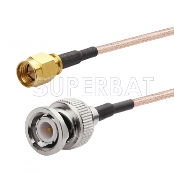SMA Male to BNC Male Cable Using RG142 Coax