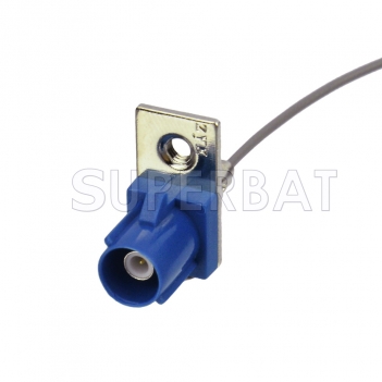 IPX / u.fl to Fakra Plug "C" Pigtail,50 Ohm, Cable 1.13mm for GPS GSM Wireless