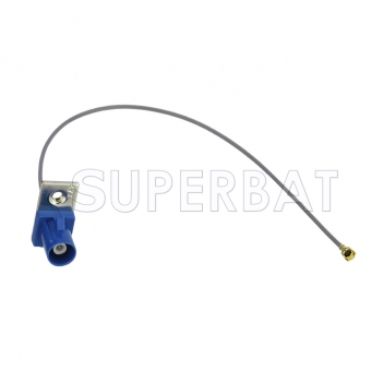 IPX / u.fl to Fakra Plug "C" Pigtail,50 Ohm, Cable 1.13mm for GPS GSM Wireless