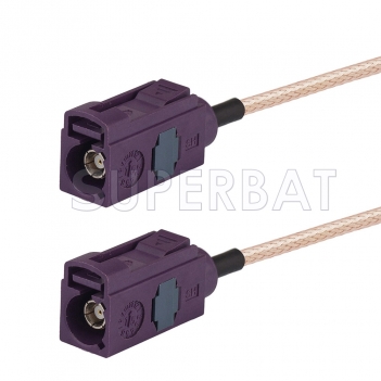 Bordeaux FAKRA Jack to FAKRA Jack Cable Using RG316 Coax