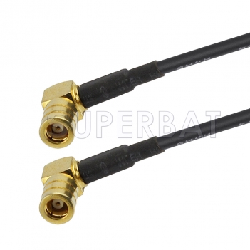 SMB Plug Right Angle to SMB Plug Right Angle Cable Using RG58 Coax