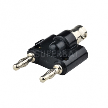 BNC Jack Female to Banana Plug Male Adapter U-Shape