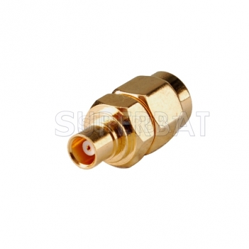 MCX Jack Female to SMA Plug Male Adapter Straight