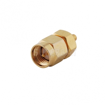 MMCX Plug Male to SMA Plug Male Adapter Straight