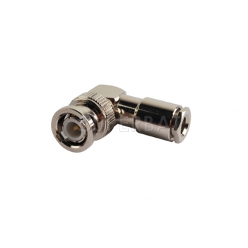 BNC Plug Male Connector Right Angle Clamp LMR-195