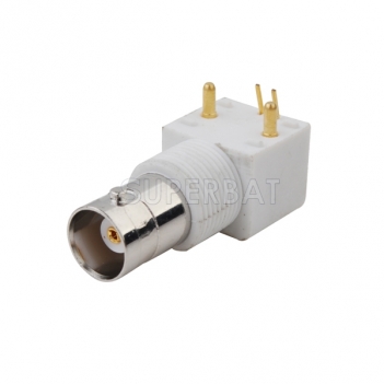 BNC Jack Female Connector Right Angle Solder