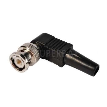 BNC Plug Male Connector Right Angle Injection LMR-195