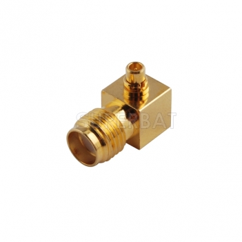 MMCX Plug Male to SMA Jack Female Adapter Right Angle