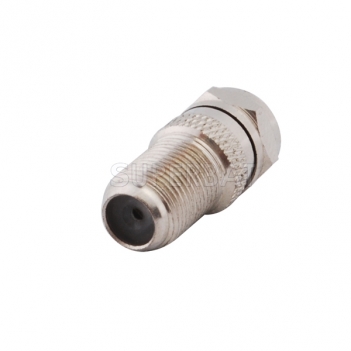 F Jack Female to F Plug Male Adapter Straight