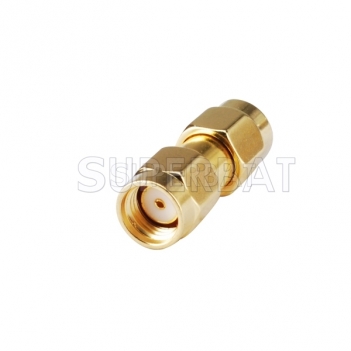 Superbat RP-SMA male to male plug both female pin connector RF Adapter straight