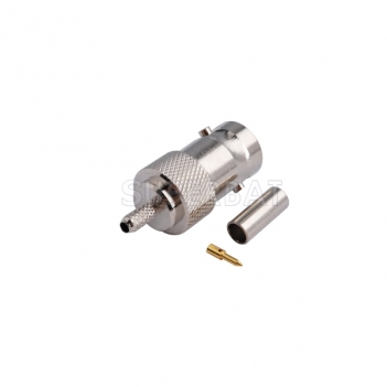 BNC Jack Female Connector Straight Crimp RG316