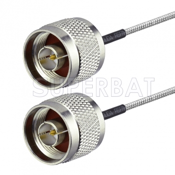 6Ghz N Male Plug to N Male Plug connector RF coax Cable Using RG405 Semi-flexiable Coax 0.086"