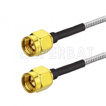 Semi-rigid Coax Cable Assembly RG405 .086" with SMA Male Plug to SMA Male Connectors