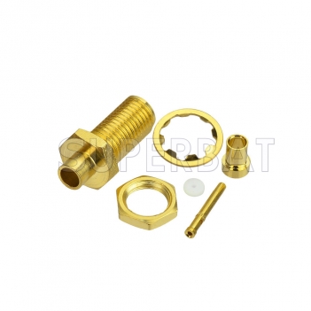 DC-6GHz SMA Jack Female Connector Straight Bulkhead Crimp for RG316