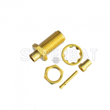 DC-6GHz SMA Jack Female Connector Straight Bulkhead Crimp for RG316