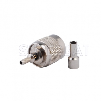 50 ohm Reverse Polarity TNC Male Crimp RG316 RG174 Connector