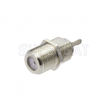 F Jack Female Connector Straight Solder