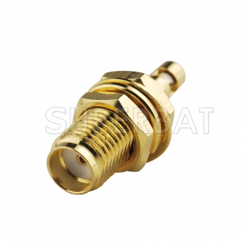 SMA Female Jack Bulkhead Solder Straight Connector for 1.37mm Cable