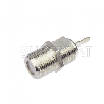 F Jack Female Connector Straight Solder