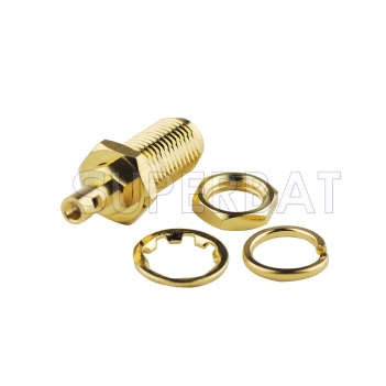 SMA Female Jack Bulkhead Solder Straight Connector for 1.37mm Cable
