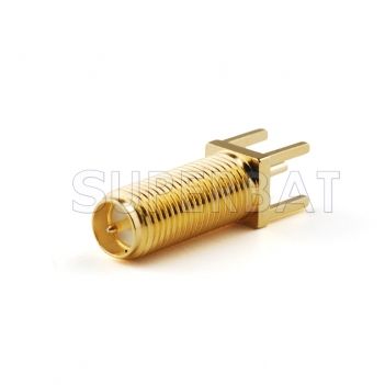 RP SMA Jack with Male pin Connector PCB mount Straight Solder Connector Total length 22cm Thread length 15cm