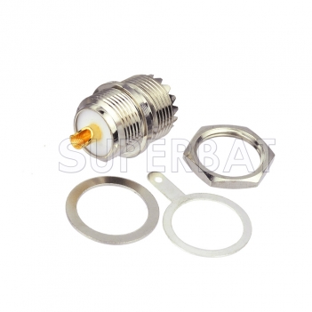 UHF Jack Female Connector Straight Bulkhead Solder