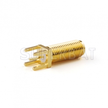 RP SMA Jack with Male pin Connector PCB mount Straight Solder Connector Total length 22cm Thread length 15cm