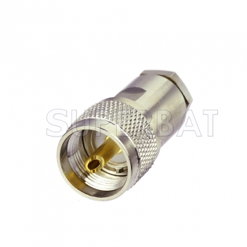 UHF Plug Male Connector Straight Clamp LMR-300