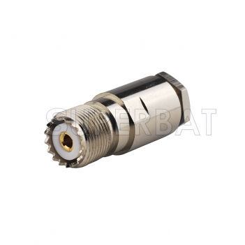 UHF Jack Female Connector Straight Clamp LMR-400