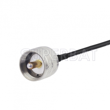 NMO Mount Connector to UHF Straight Plug Cable Using RG58 Coax