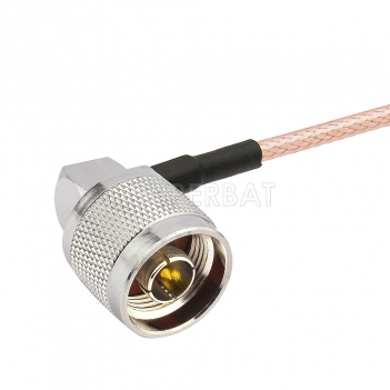 N Male straight connector with RG316 cable Customized RF Pigtail Cable
