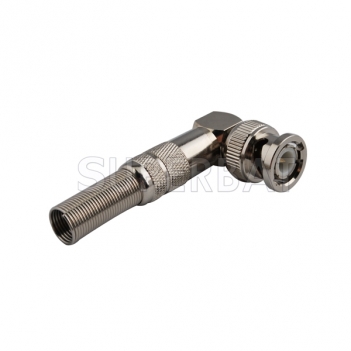 Custom RF Cable Assembly BNC Male Right Angle  pigtail cable Using LMR-300 Coax