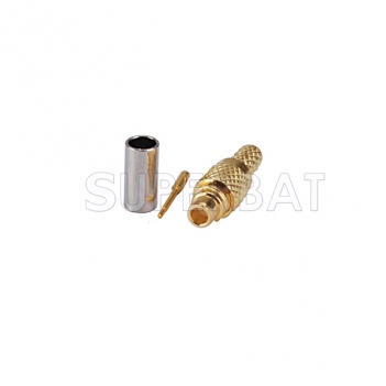 MMCX connector male straight crimp for RG316 cable