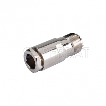 UHF Jack Female Connector Straight Clamp LMR-400