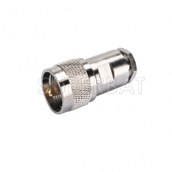 UHF Plug Male Connector Straight Clamp LMR-195