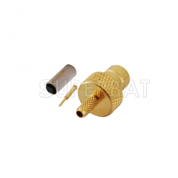 SMZ Plug Male Connector Straight Crimp RG316