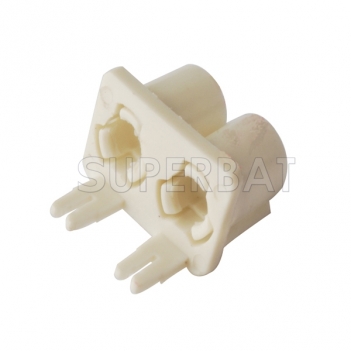 White Dual Fakra B Connector Accessories Plastic Shell