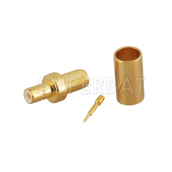 SMB Male Jack Straight Crimping Cable Connector for LMR-195