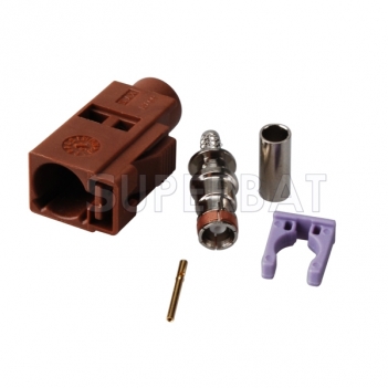 Superbat GPS ANTENNA Fakra Jack female RF Connector Brown /8011 TV2 SDARS Crimp RG316 RG174