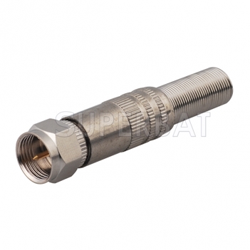 F Plug Male Connector Straight Twist-on RG59