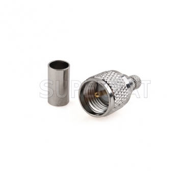 Mini UHF Plug Male Connector Straight Crimp LMR-195