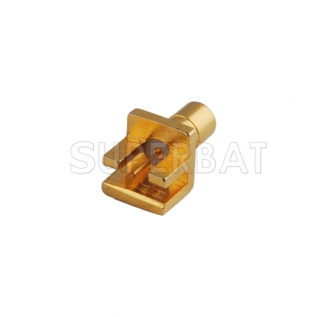 SMB Male Jack PCB Edge Mount Straight Solder Connector