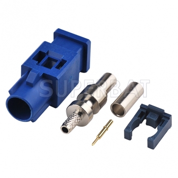 Superbat Fakra C Plug Attachment Crimp Connector for RG316 RG174 Cable GPS Telematics or Navigation