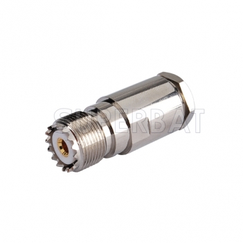 UHF Jack Female Connector Straight Clamp LMR-400