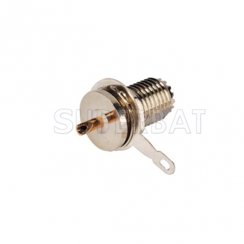 Mini UHF Jack Female Connector Straight Bulkhead Solder