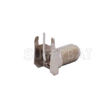 F Jack Female Connector Right Angle Bulkhead Solder